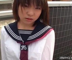 Japanese schoolgirl sucks cock Uncensored - 7 min