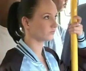 Asian Guys Fucks White Cheerleader On Bus - 35 min