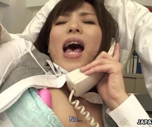Sasaki the office worker stimulated during her business..