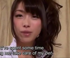 Subtitled Japanese AV legend Tsubaki Katou POV pet play -..