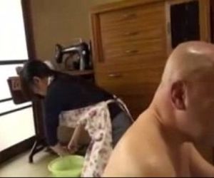 Japanese old man and not his daughter in law the nurse -..