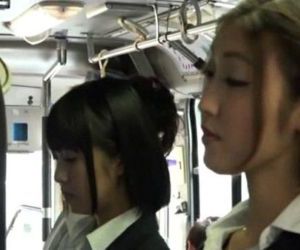 Asian lesbians in bus - 15 min